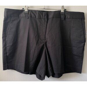 NWT Michael Kors Womens Black Chino Shorts Size 16W